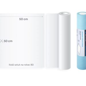 Podkład podfoliowany UNIVEL PLUS 2x bibuła 1x folia 50cm x 50m Niebieski